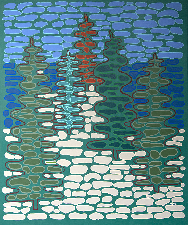 painting called Listen to the Trees by Kats Klein