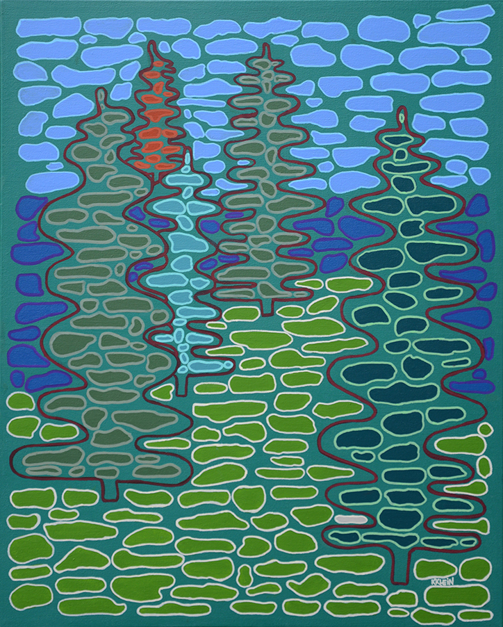 painting of trees by Kats Klein